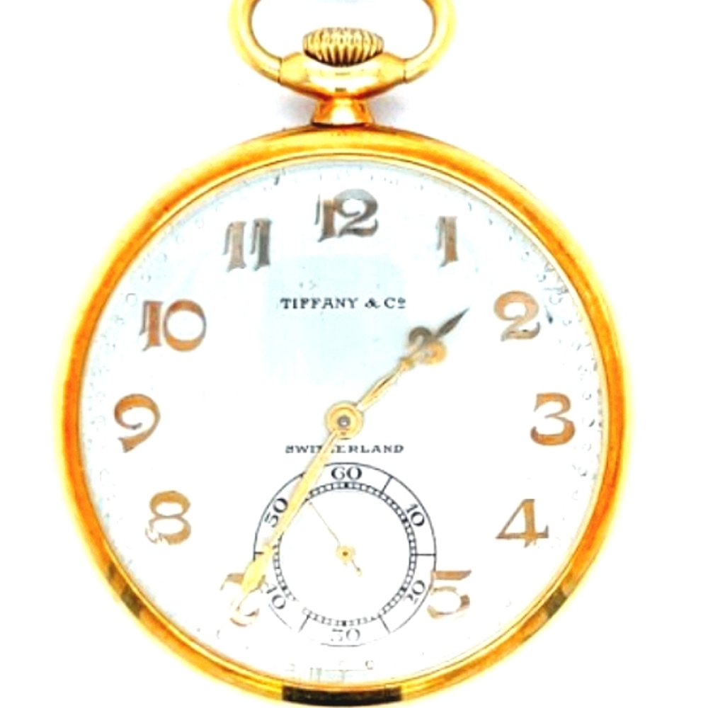 18K Tiffany & Co. by Longines Open Face Pocket Watch Quality - Picture 6 of 6